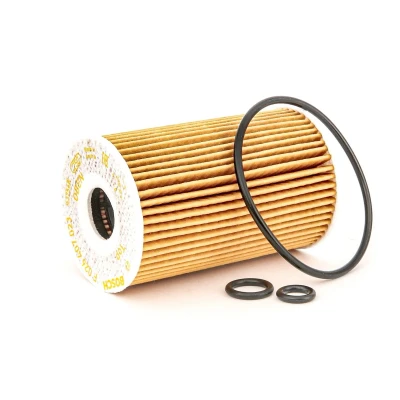 Abbildung von BOSCH F 026 407 023 Ölfilter mit Dichtungen Filtereinsatz VOLKSWAGEN: Transporter 5, 5 Bus, Golf Plus / Crossgolf, AUDI: A3 Sportback