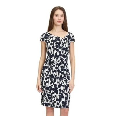 Abbildung von Vera Mont Etuikleid, Damen, Größe: 48, Cream dark blue