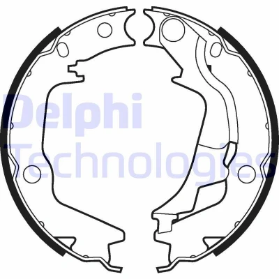 Abbildung von DELPHI LS2011 Handbremsbeläge HYUNDAI: Getz