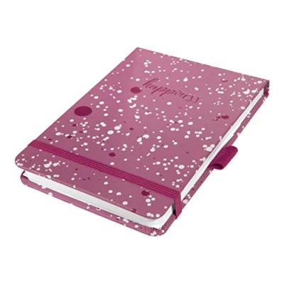 Abbildung von SIGEL JN338 Notizblock Jolie, Pink Happiness, A6+, Dot Lineatur, Hardcover, 79 Blatt, aus nachhaltigem Papier