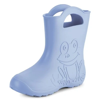Abbildung von Ladeheid Eva Gummistiefel Damen federleichte wasserdichte Damenschuhe Regenschuhe LA CA 09 (Hellblau, 38/39 EU)