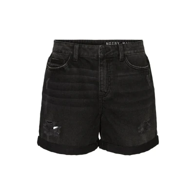 Abbildung von Noisy May Jeans Shorts, Damen, Größe: Large, Black denim