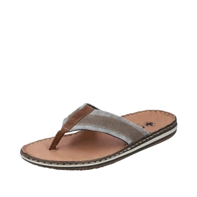 Abbildung von Rieker Zehentrenner, Sommerschuh, Schlappen, Poolslides, Badeschuh, mit Leder Innensohle