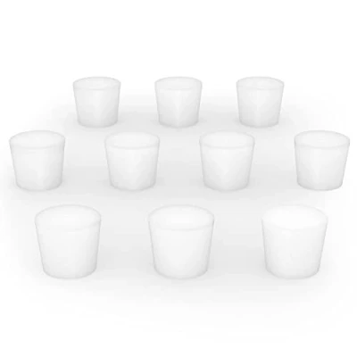Abbildung von stonylab Silikon Gummistopfen, Weiß Konische Labordichtung Silikonstopfen Gummistecker (10er Pack, 7#)