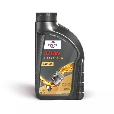 Abbildung von Fuchs Titan GT1 Flex FR 5W 30 1l Motoröl 602094827 MERCEDES BENZ: E Class Saloon, C RENAULT: ESPACE 4, CLIO 2, SCENIC 3