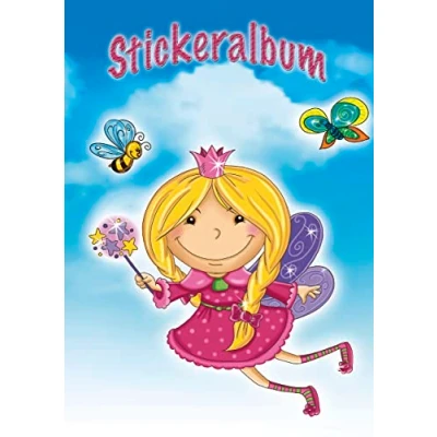 Abbildung von AVERY Zweckform 57798 Stickeralbum Fee mit 16 leeren Seiten (A5 Stickerbuch für Kinder, Mädchen, Album zum Sammeln, Feen Sticker Sammelalbum, Silikonpapier blanko, Kindergeburtstag, Mitbringsel)