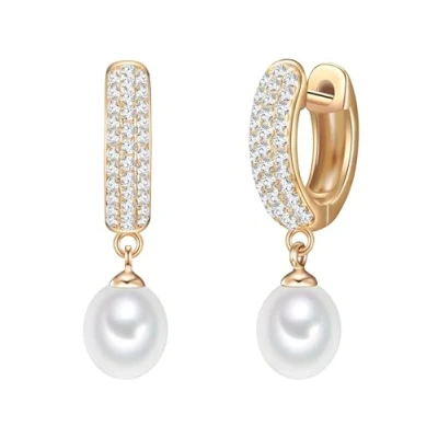 Abbildung von Valero Pearls SÜSSWASSER Ohrringe, Damen, Größe: One Size, Gelbgold