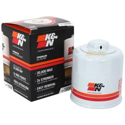 Abbildung von K&amp;N Ölfilter Patrone 68x73mm kompatibel mit Mazda, Nissan, Infiniti, Renault, Subaru, Suzuki, Smart, Hyundai (HP 1008), Weiß
