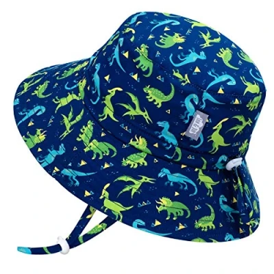 Abbildung von Jan &amp; Jul Kinder Abenteuer Sonnenhut für Jungen mit UV Schutz UPF 50+ (XL: 5 12 Jahre, Dinoland)