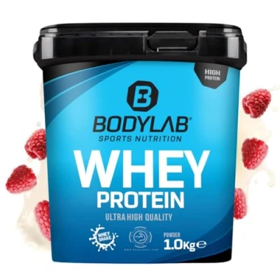 Abbildung von Bodylab24 Whey Protein Pulver, Himbeer Joghurt, 1kg