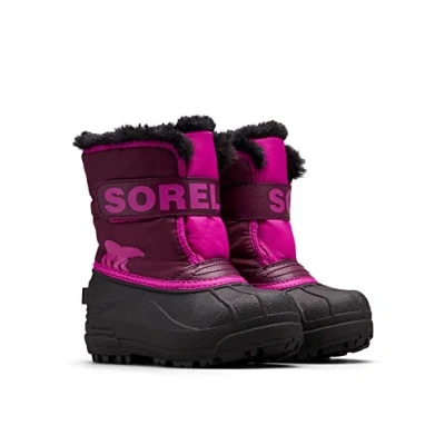 Abbildung von Sorel KIDS SNOW COMMANDER Schneestiefel für Unisex Baby, Lila (Purple Dahlia x Groovy Pink) Children, 29 EU