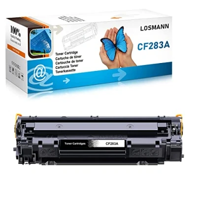 Abbildung von LOSMANN 1x Schwarz Toner Kompatibel für HP CF283A 83A LaserJet Pro MFP M120 Series M125a M125nw M125rnw M126a M126nw M127fn M127fp M127fw M128fn M128fp M128fw M201dw M201n M202dw M202n M225dn
