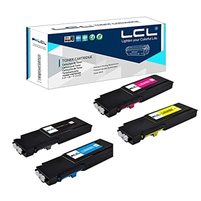 Abbildung von LCL 4 Wiederaufbereitete Tonerkartuschen 10500 Seiten+3 * 8000 Seiten C400 C400V C400N C400DN C405 C405V C405N C405DN 106R03528 106R03530 106R03531 106R03529 Ersatz für Xerox Versalink (KCMY)