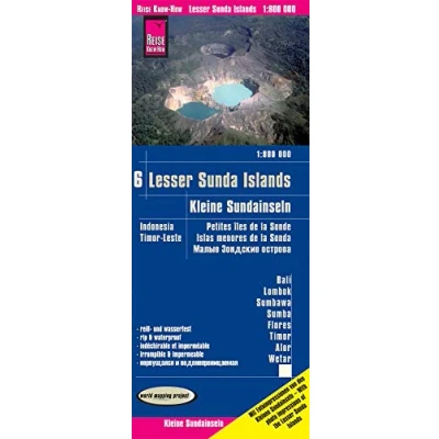 Abbildung von Reise Know How Landkarte Kleine Sundainseln / Lesser Sunda Islands (1:800.000) Bali, Lombok, Sumbawa, Sumba, Flores, Timor, Alor, Wetar Karte ... reiß und wasserfest (world mapping project)