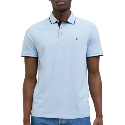 Abbildung von Jack &amp; Jones Jjepaulos Poloshirt, Herren, Größe: Small, Chambray blue