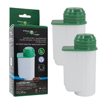 Abbildung von FilterLogic CFL 901B 10er Pack Wasserfilter für Siemens EQ Series EQ.3 EQ.300 EQ.5 EQ500 EQ.6 EQ.9 Bosch Verocup Verobar Kaffeevollautomat kompatibel mit Brita Intenza TZ70003 TZ70033A TCZ7003