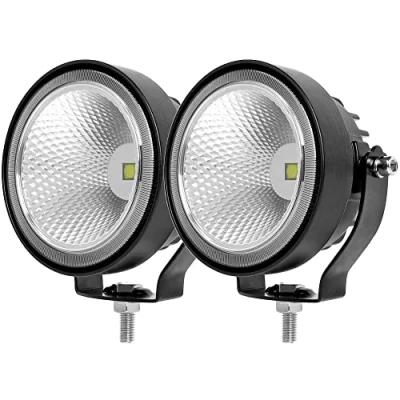 Abbildung von 4 Zoll Led Fahrlicht 60W Weiß Zusatzscheinwerfer Wasserdichtes Arbeitslicht Für Fahrzeuge Motorräder LKW Auto SUV ATV UTV Boot Pickup Traktor 4x4 Off Road 12V 24V Flutlichtscheinwerfer