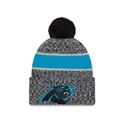 Abbildung von New Era Carolina Panthers NFL 2023 Sideline Sport Knit OTC Black Blue Beanie One Size