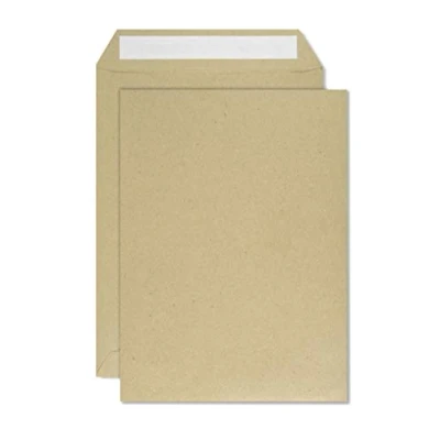 Abbildung von Netuno 500x Versandtasche braun DIN C5 162 x 229 mm 90g großer Briefumschlag Maxibrief große Briefhülle haftklebend ohne Fenster Umschlag groß Briefkuvert a5 envelope big brown