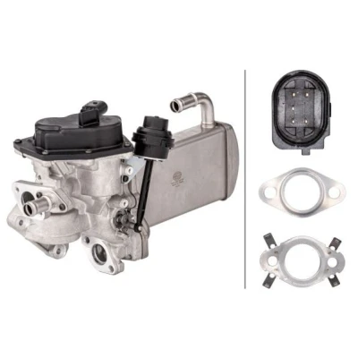 Abbildung von HELLA 6NU 358 167 031 AGR Modul mit Dichtungen, Kühler Ventil AUDI: A4 B8 Avant, A6 C7 SEAT: Exeo ST