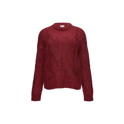 Abbildung von s.Oliver ZOPF Strickpullover, Damen, Größe: 36, Rubinrot