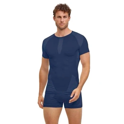 Abbildung von Falke Unterhemd/shirt Space blue, Herren, Größe: XXL, blue