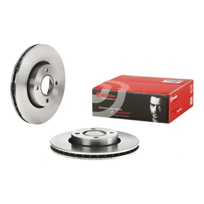 Abbildung von BREMBO 09.6766.10 Bremsscheibe 278 24 4 innenbelüftet FORD: MONDEO 2, 2 Kombi