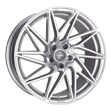 Abbildung von KESKIN 5 loch 19Zoll 112mm Alufelge KT20 Future silber Front poliert KT208519511245SFP Felge