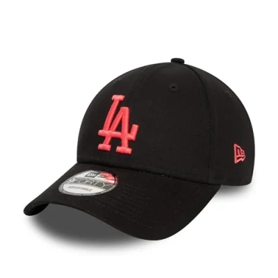 Abbildung von New Era Los Angeles Dodgers Fankappe schwarz pink 9Forty Basecap LA Teamlogo Cap MLB One Size