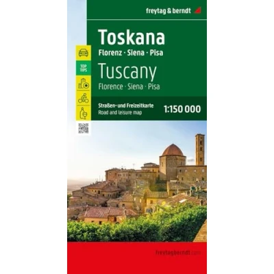 Abbildung von Toskana, Straßen und Freizeitkarte 1:150.000, freytag &amp; berndt: Florenz Siena Pisa, mit Infos, Top Tips, Weinführer, Innenstadtplan (freytag berndt Auto + Freizeitkarten)