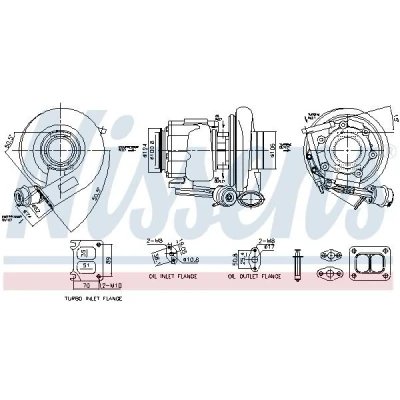 Abbildung von NISSENS 93717 Turbolader Abgasturbolader pneumatisch