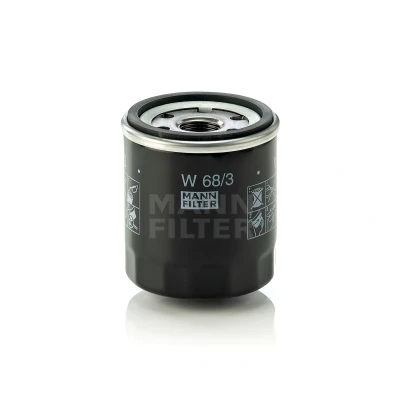 Abbildung von MANN FILTER W 68/3 Ölfilter 3/4 16 UNF mit einem Rücklaufsperrventil Anschraubfilter TOYOTA: Yaris II Hatchback, Tercel Corolla X Saloon