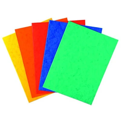 Abbildung von Exacompta 25er Pack Premium Aktendeckel. Aus extra starkem Colorspan Karton für DIN A4 farbig sortiert Hefter ideal das Büro und Schule die mobile Organisation