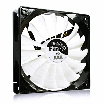 Abbildung von AABCOOLING Black Jet Fan 12 120mm Leise und Effizient Gehäuselüfter mit 4 Anti Vibrations Pads, PC Ventilator, Lüfter 12V, Kühler, Cooling Lüfter, Ventilator 20,9 dB(A), 170 m3/h