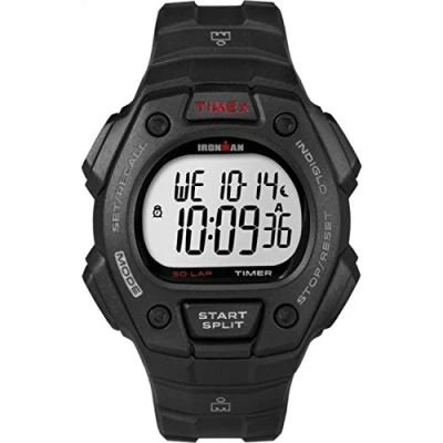 Abbildung von Timex Herren Ironman Classic 30 Schwarze Harz Armbanduhr T5K822