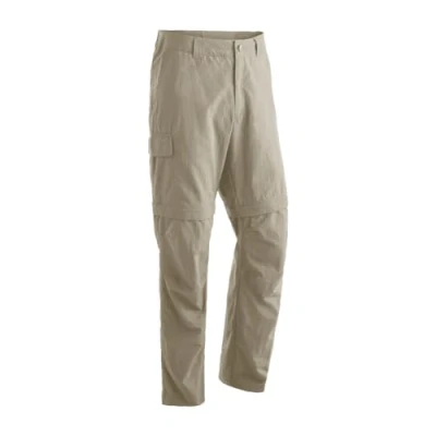 Abbildung von Maier Sports Trave, Herren Wanderhose, Wasserabweisende Outdoorhose für Trekking und Hiking, Praktische Zipp off Funktion, Dryprotec Technologie, PFC frei, Beige, 27 (W40/L31)