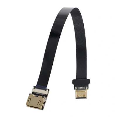 Abbildung von xiwai CYFPV HDMI Buchse auf Mini Stecker Verlängerung FPC Flachkabel 1080P für FPV HDTV Multicopter Luftaufnahmen (0,5m)