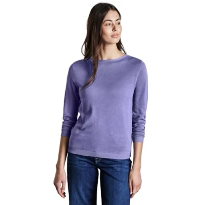 Abbildung von STREET ONE Damen A302973 Weicher Strickpullover, Lilac Dusk Mel., 42 EU