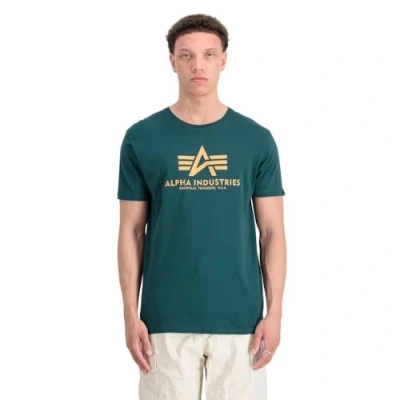 Abbildung von Alpha Industries Herren Basic T Shirt, Force Green, S