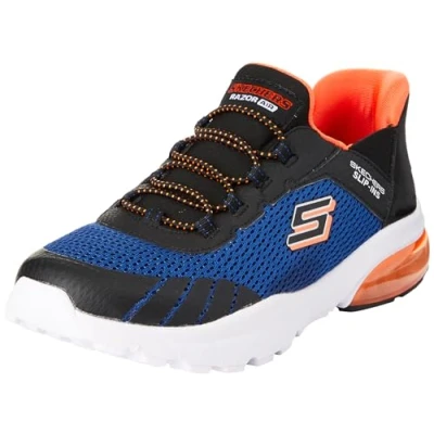 Abbildung von Skechers Boys Schlüpfen, Royal Textile/Black Synthetic/Trim, 43 EU