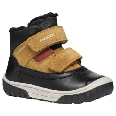 Abbildung von Geox OMAR BOY WPF Snowboot/Winterstiefel für Kinder, Größe: 20, Black/curry Schuhe