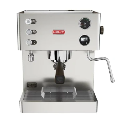 Abbildung von Lelit Elizabeth Kaffeemaschine Mit Milchaufschäumer und Dual Boiler System Silber