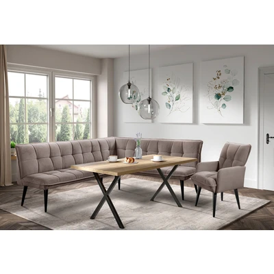 Abbildung von exxpo - sofa fashion Essbank "Mocca Essbank, Sitzbank" hoher Sitzkomfort, bequem und elegant, hochwertige Detailverarbeitung