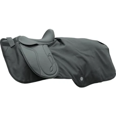 Abbildung von PFIFF 100247 Ausreitdecke, Nierendecke Pferdedecke Fleecefutter, Full / Warmblut, schwarz