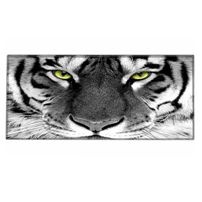 Abbildung von Silent Monsters Mauspad XXL 900 x 400 mm großes Mousepad Tiger Vernähter Rand rutschfest für Gaming Büro Office Homeoffice Tastatur 90 40 cm groß Mouse Pad Mat alle Maus Arten