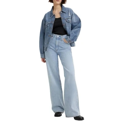 Abbildung von Levi&#039;s Ribcage wide LEG Jeans Relaxed Fit, Damen, Größe: 32x34, Far and