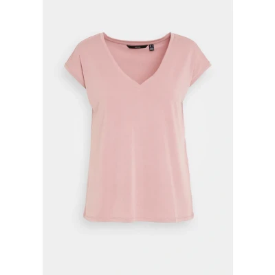 Abbildung von Vero Moda Vmfilli Vneck TEE Tshirt basic, Damen, Größe: XS, Nostalgia rose