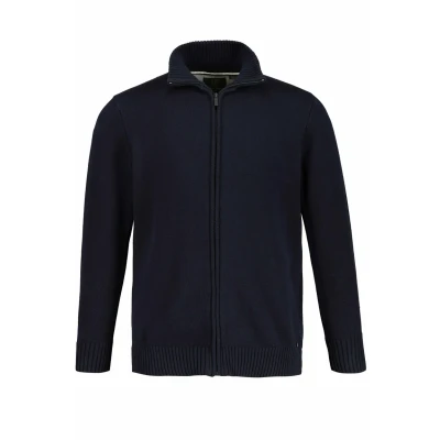 Abbildung von JP1880 Strickjacke, Herren, Größe: 4XL, Dunkel marine