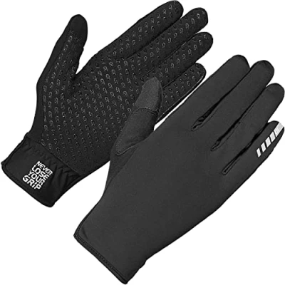 Abbildung von GripGrab Unisex Erwachsene Raptor Winddichte Profi Fahrrad Übergangshandschuhe Ungepolsterte Frühling Herbst Radsport Gravel Handschuhe, Schwarz, L