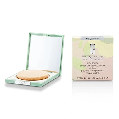Abbildung von Clinique Stay Matte Sheer Pressed Powder 017 Golden 7,6 g